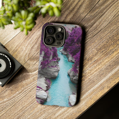 Purple Pine Forest - Protective Phone Case