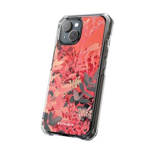 Living Coral Design | Handyhülle für iPhone (Clear Impact Case – magnetisch) 