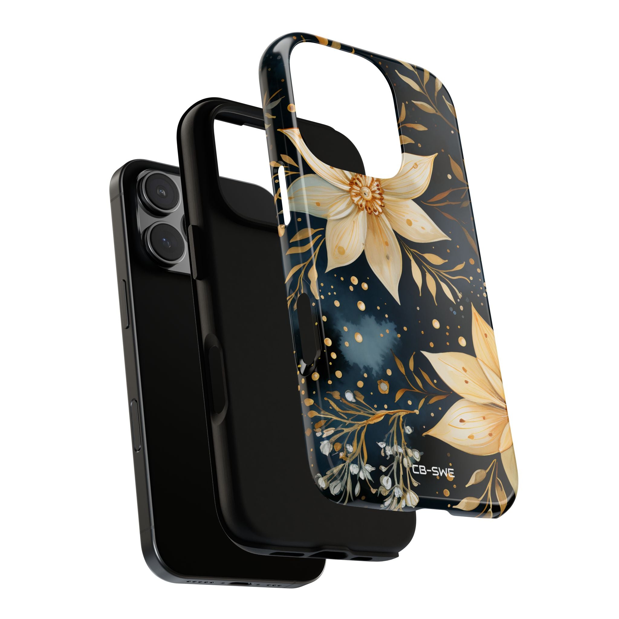 Floral Elegance Flourishes - iPhone Case