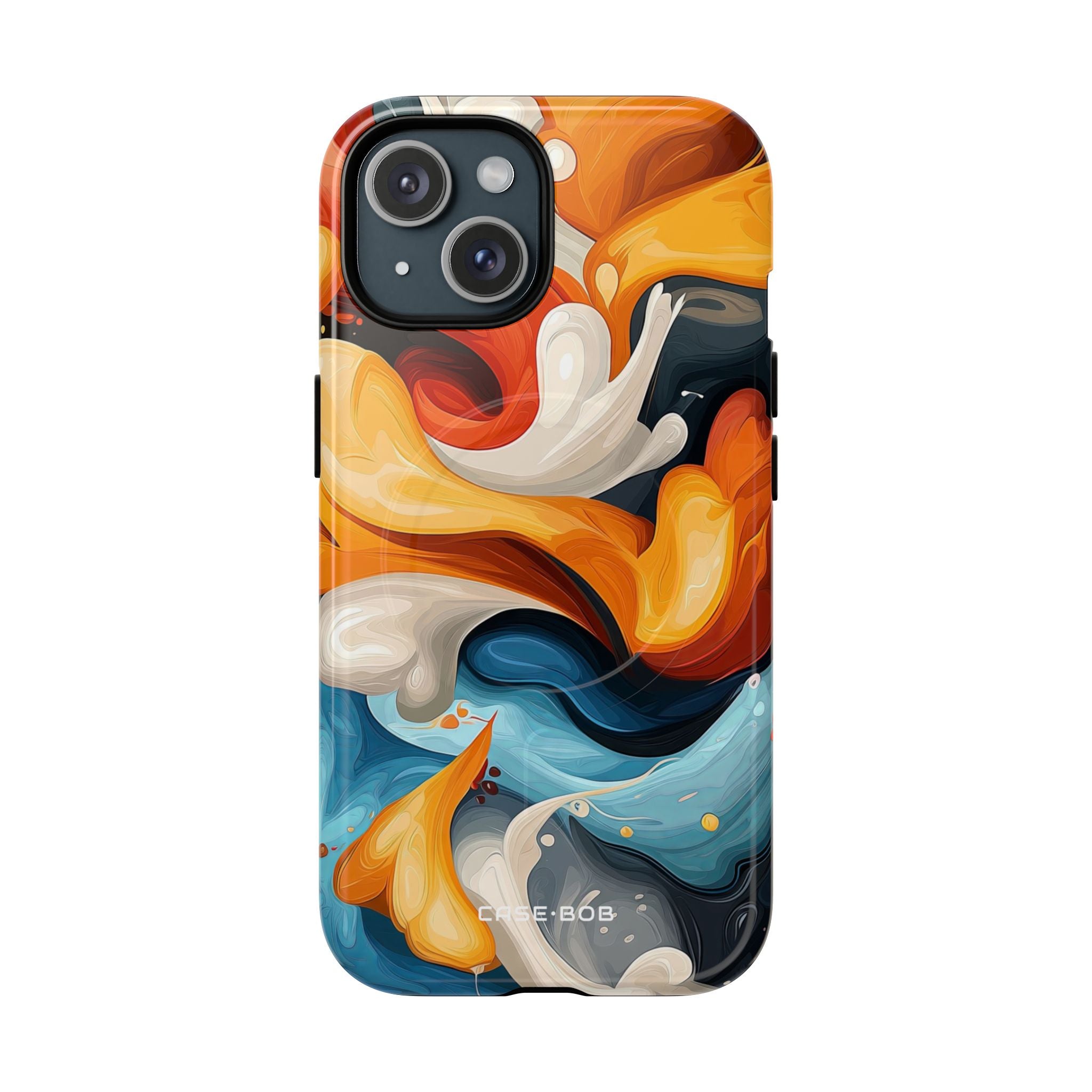 Crimson Ribbon iPhone 15 Case - Tough+