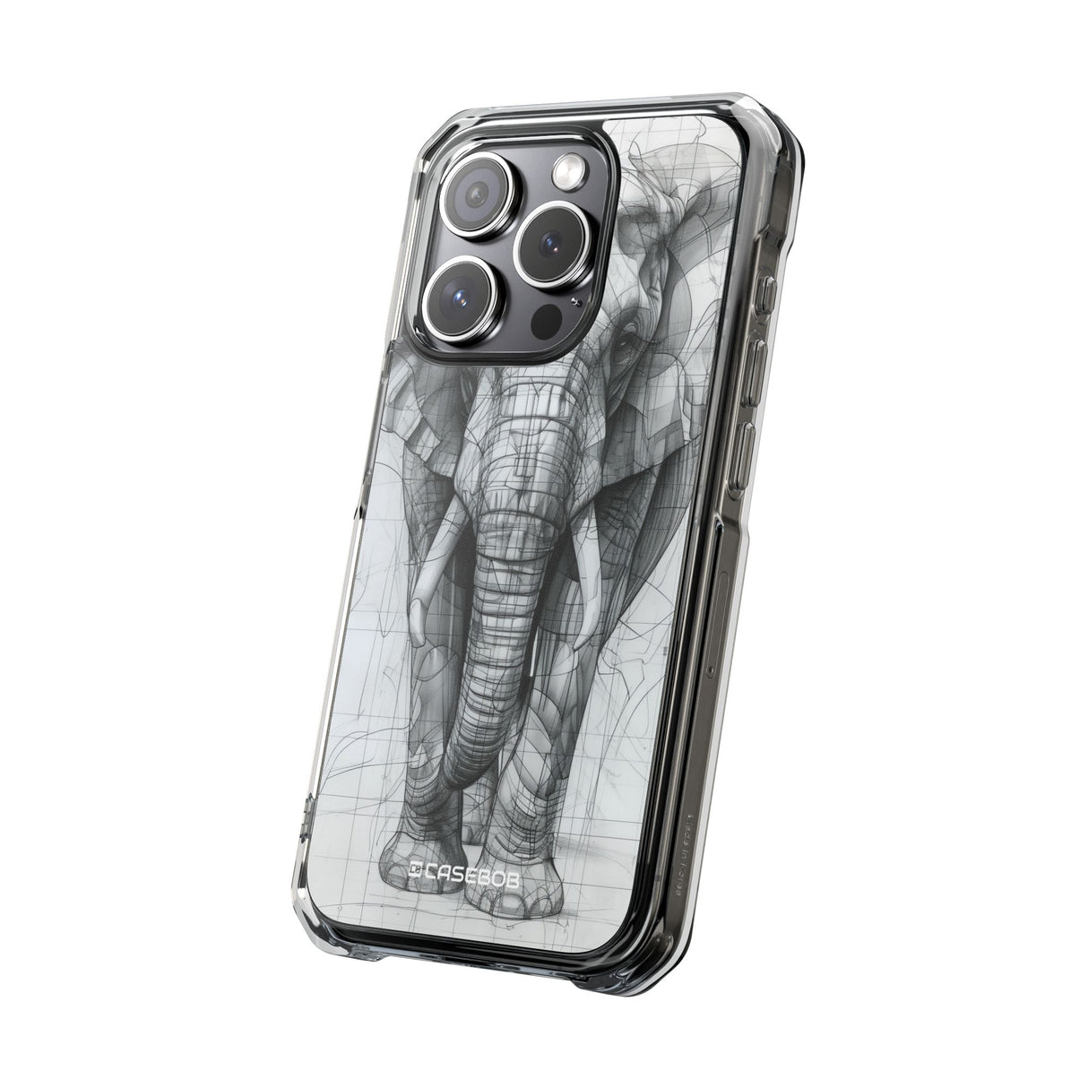 Technic Elephant - Phone Case for iPhone (Clear Impact - Magnetic)