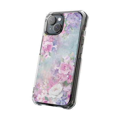 Dreamy Floral Watercolor - Clear Impact iPhone 15 Phone Case