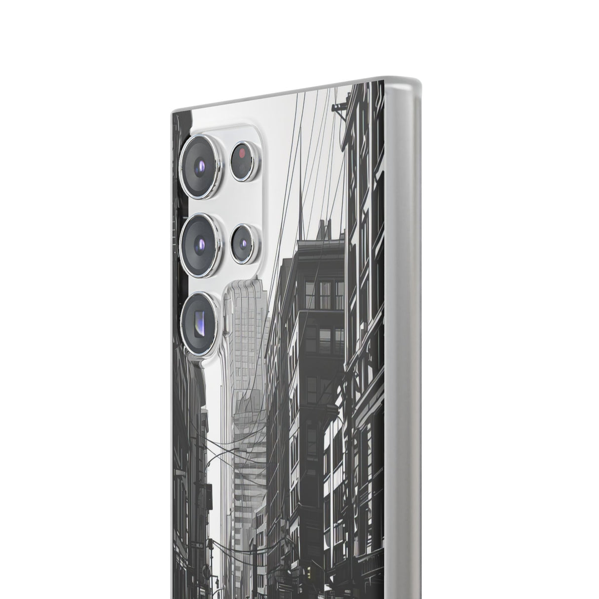 Noir Urban Serenity | Flexible Phone Case for Samsung Galaxy