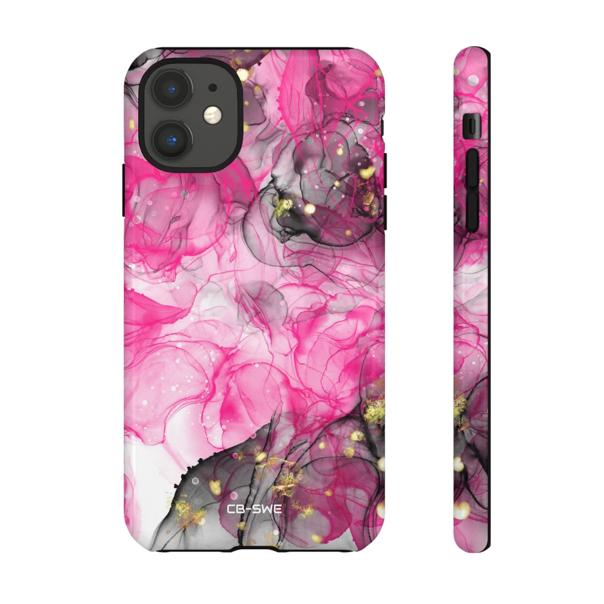 Vibrant Pink Swirls - iPhone Case