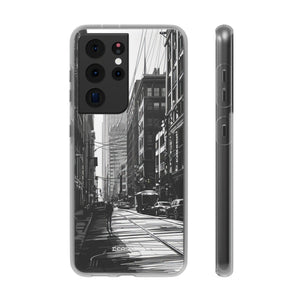 Noir Urban Serenity | Flexible Phone Case for Samsung Galaxy