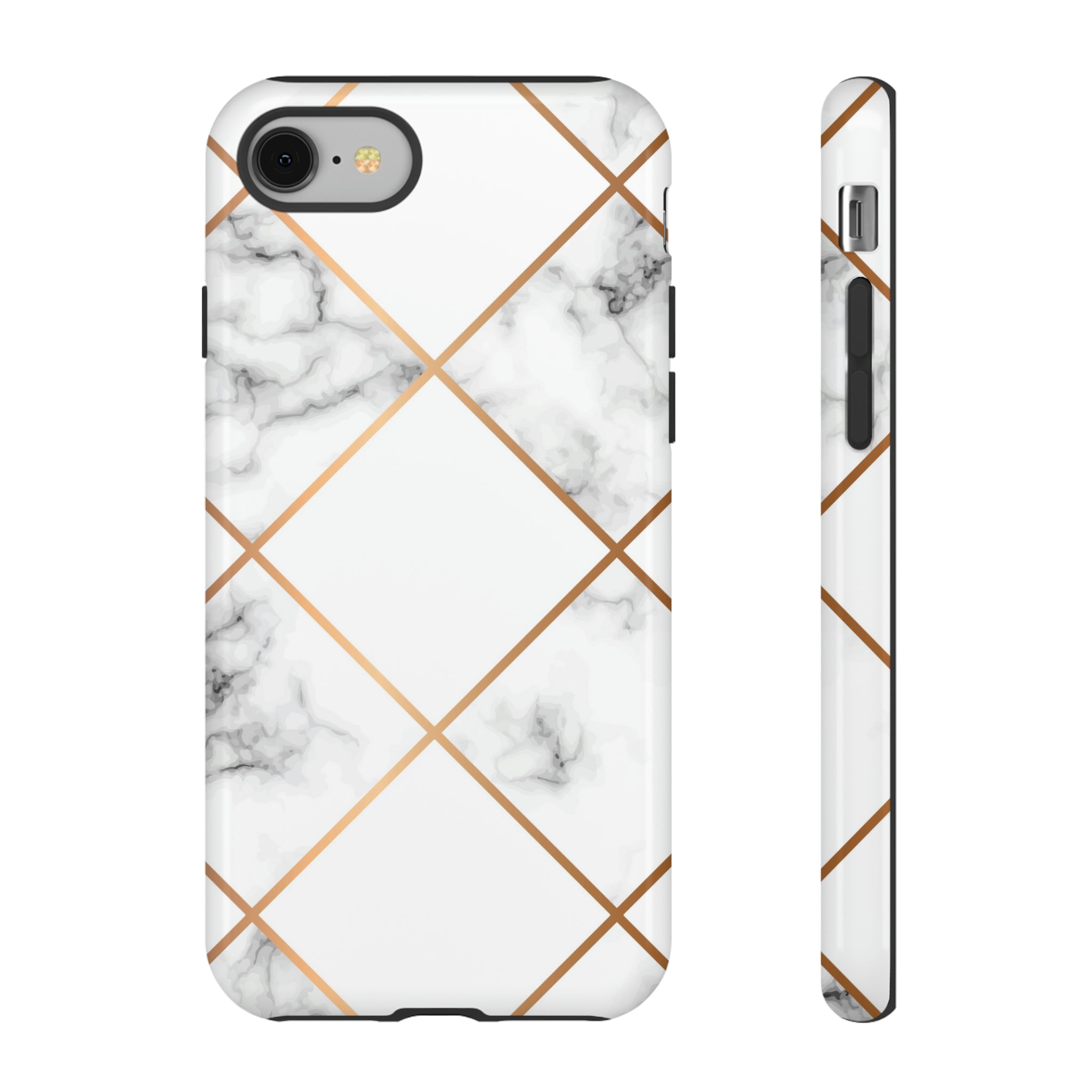 White Marble - Protective Phone Case