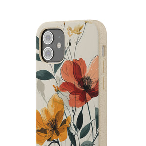 Serene Floral Harmony | Biodegradable Phone Case