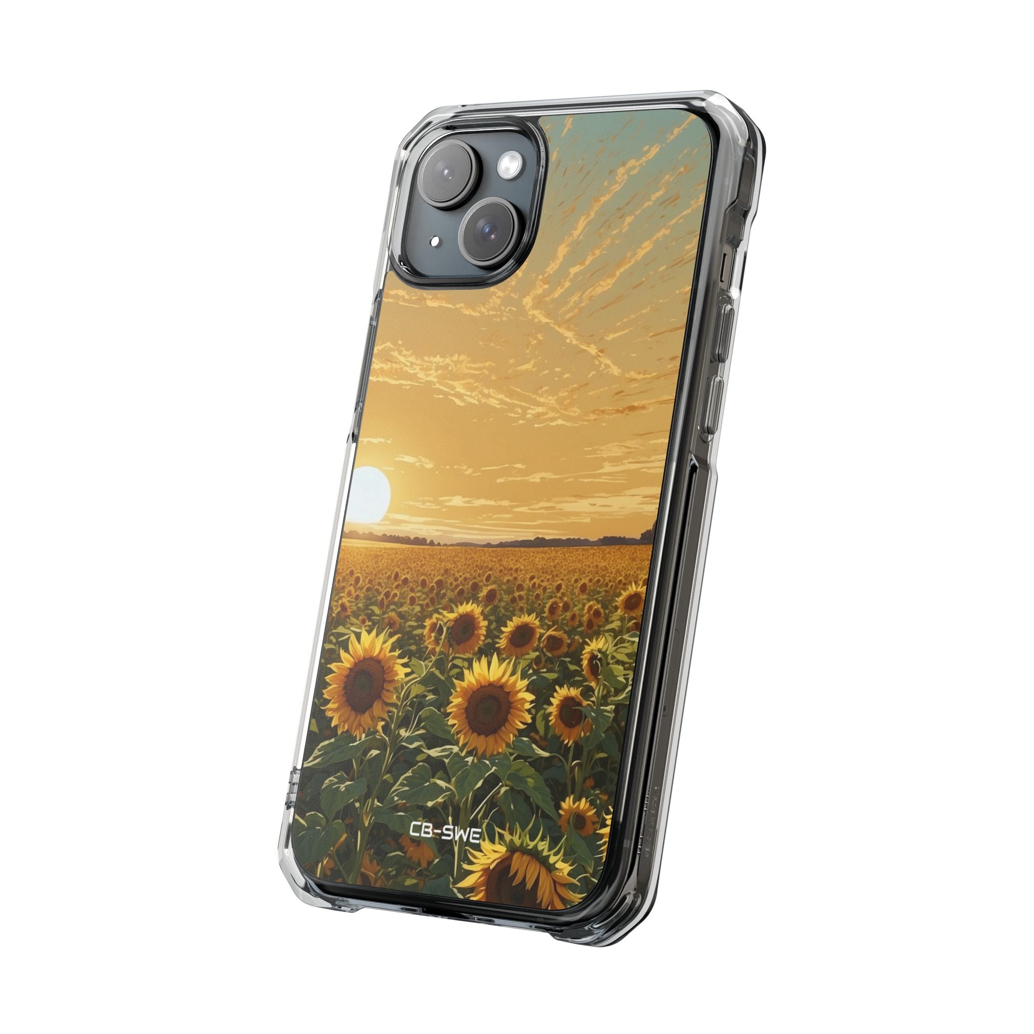 Sunflowers Embrace Sunset iPhone Case - Impact