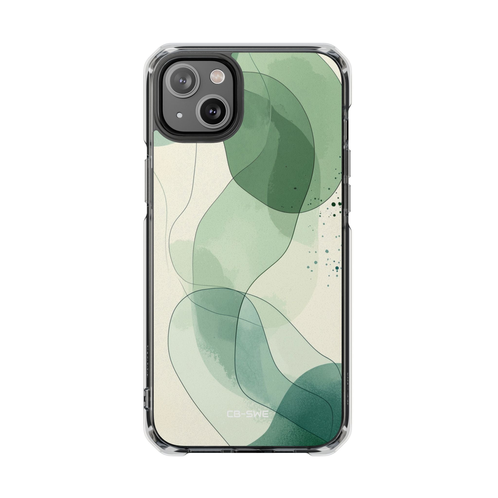 Green Waves Dance iPhone Case - Impact