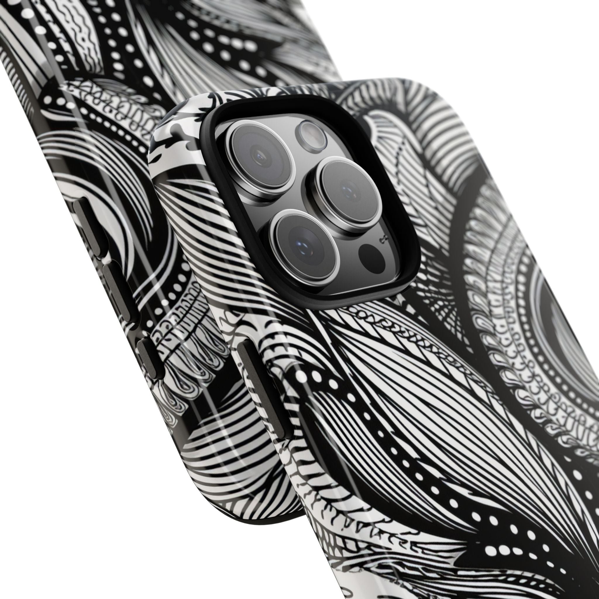 Fluid Monochrome: Intricate Patterns - for iPhone 16