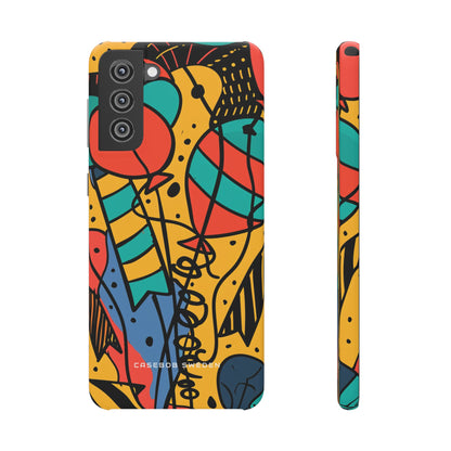 Playful Lines in Motion Samsung S21 - Slim Phone Case