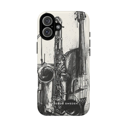 Jazz Instrument Line Symphony iPhone 16 | Tough+ Phone Case