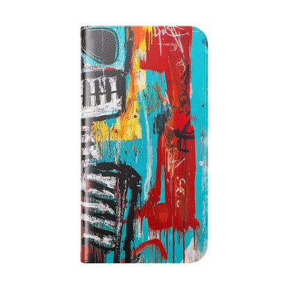 Neon Skull Chaos - iPhone 16 Plus Case - Wallet