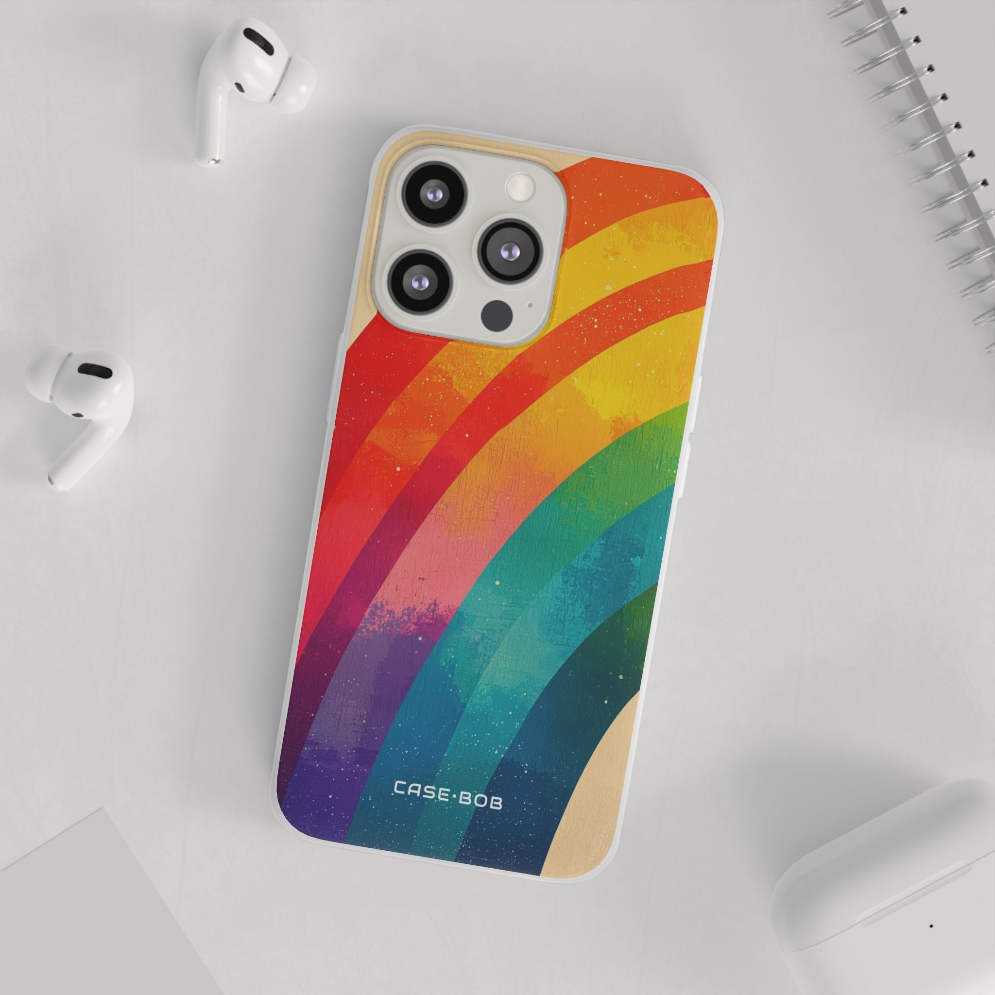 Textured Rainbow Arc iPhone 13 Pro - Soft