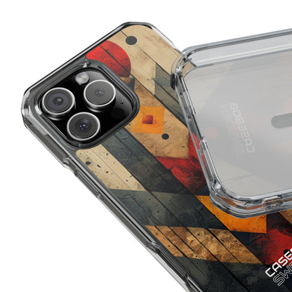 Geometric Fire Rise iPhone 16 - Impact Clear+