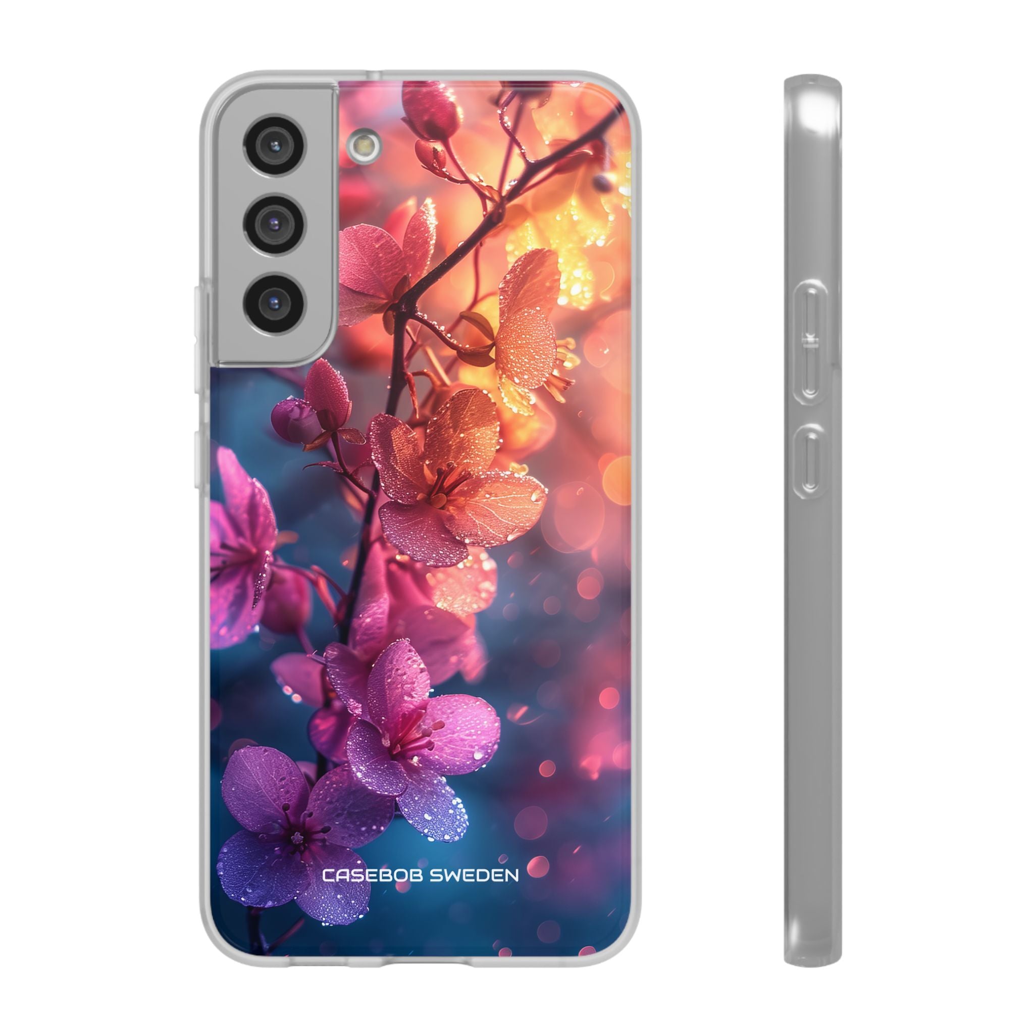 Pink Bloom Serenity - Flexi Samsung S22 Phone Case