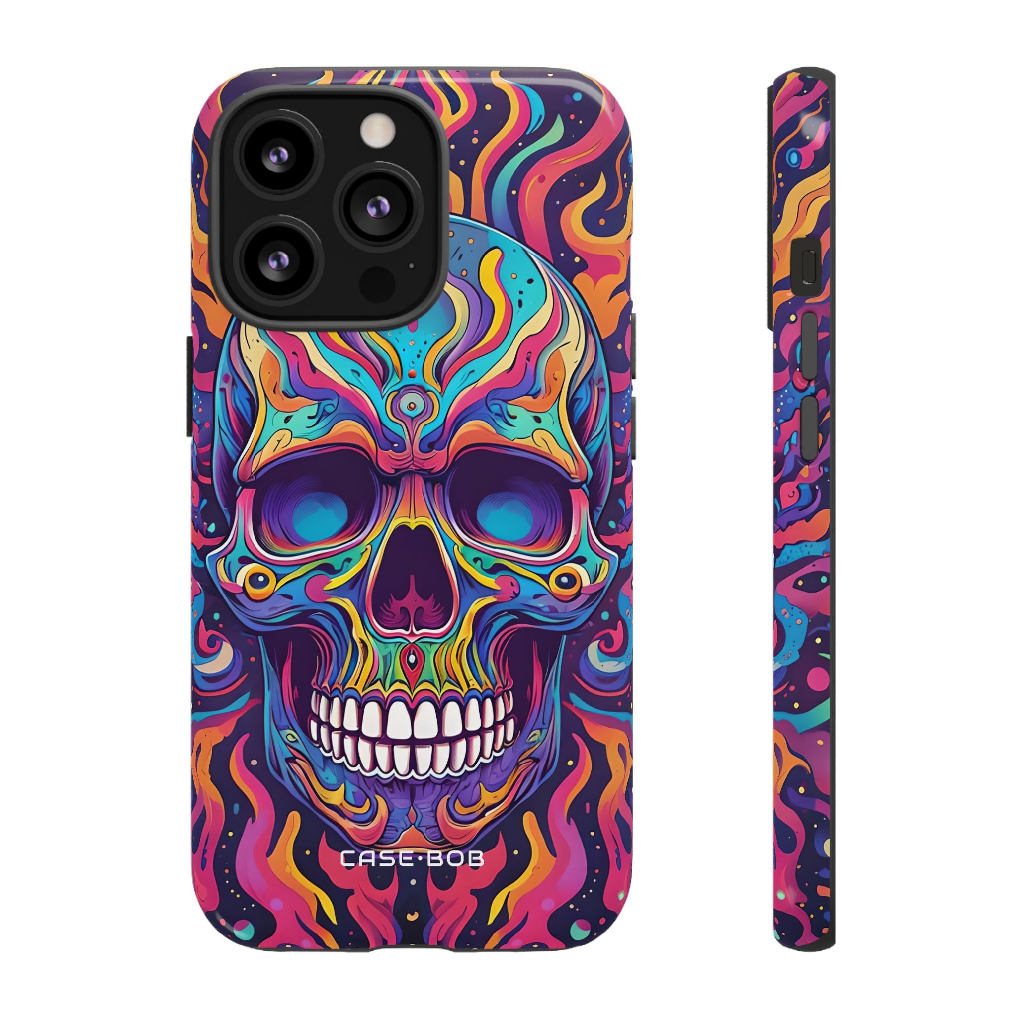 Flaming Skull iPhone 13 Pro Case - Tough