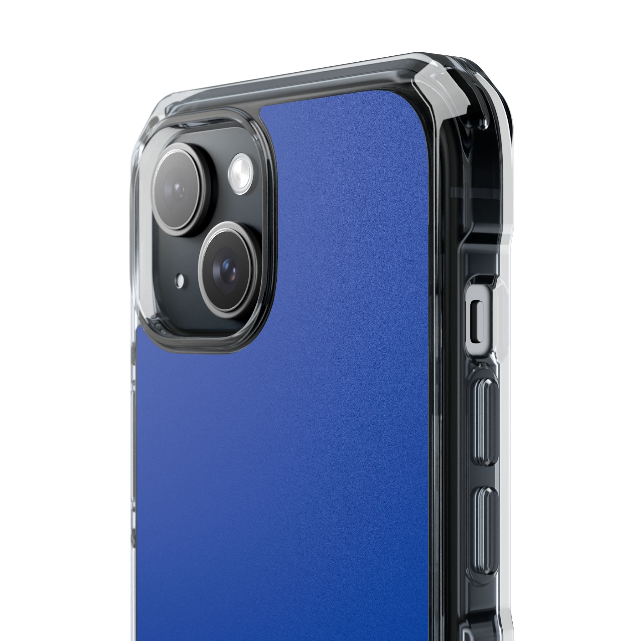 Cobalt Blue - Clear Impact Case for iPhone