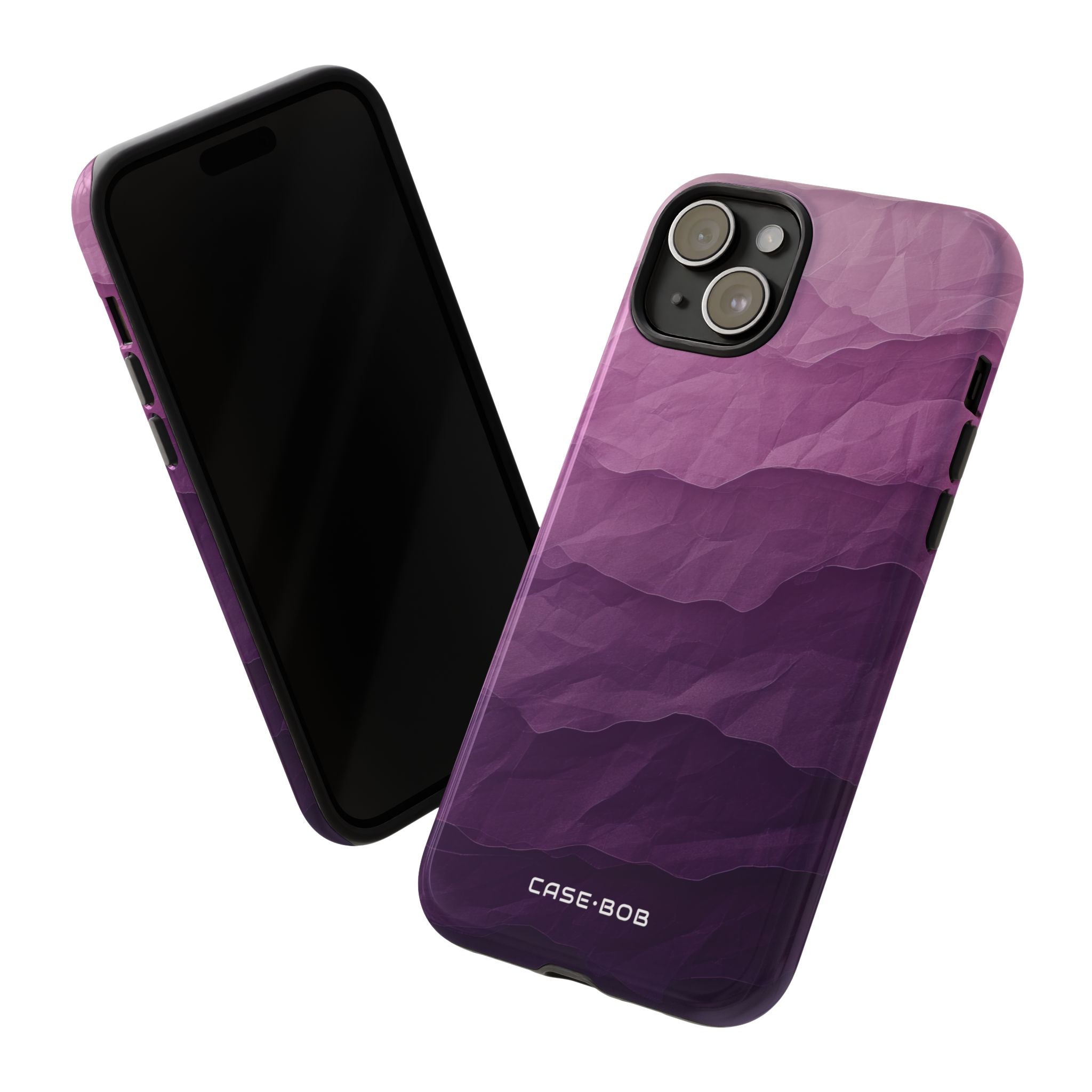 Purple Wave Layers iPhone 15 Plus Case - Tough