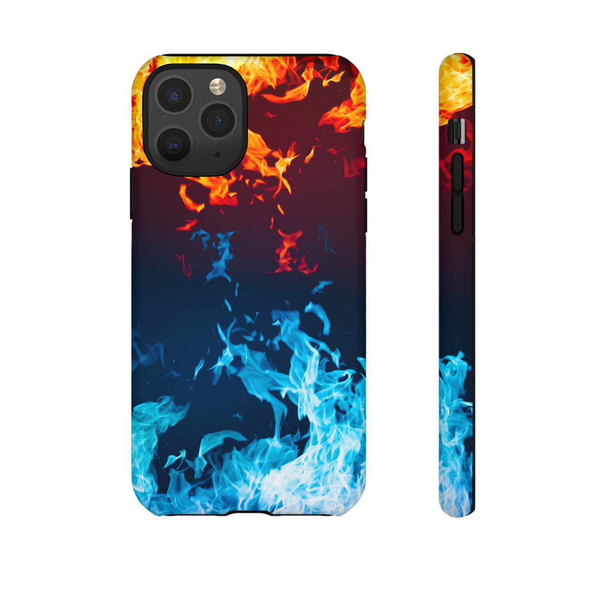 Red & Blue Flames - Protective Phone Case