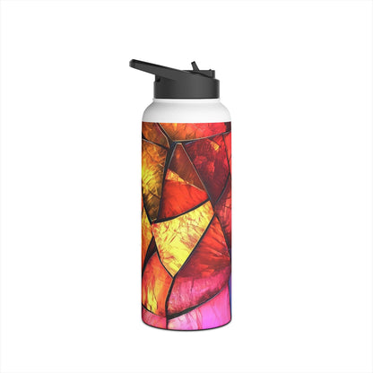 Crimson Shards - Stainless Steel Water Bottle
