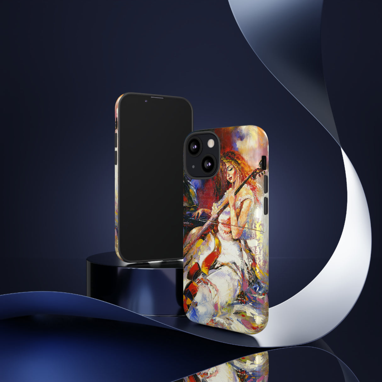 Girl Violoncello - Protective Phone Case