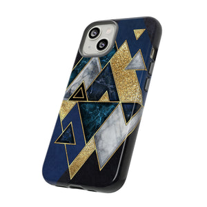 Dark Blue Geometric - Protective Phone Case