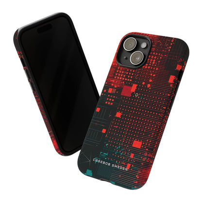 Gradient CyberFlux iPhone 15 - Tough Phone Case