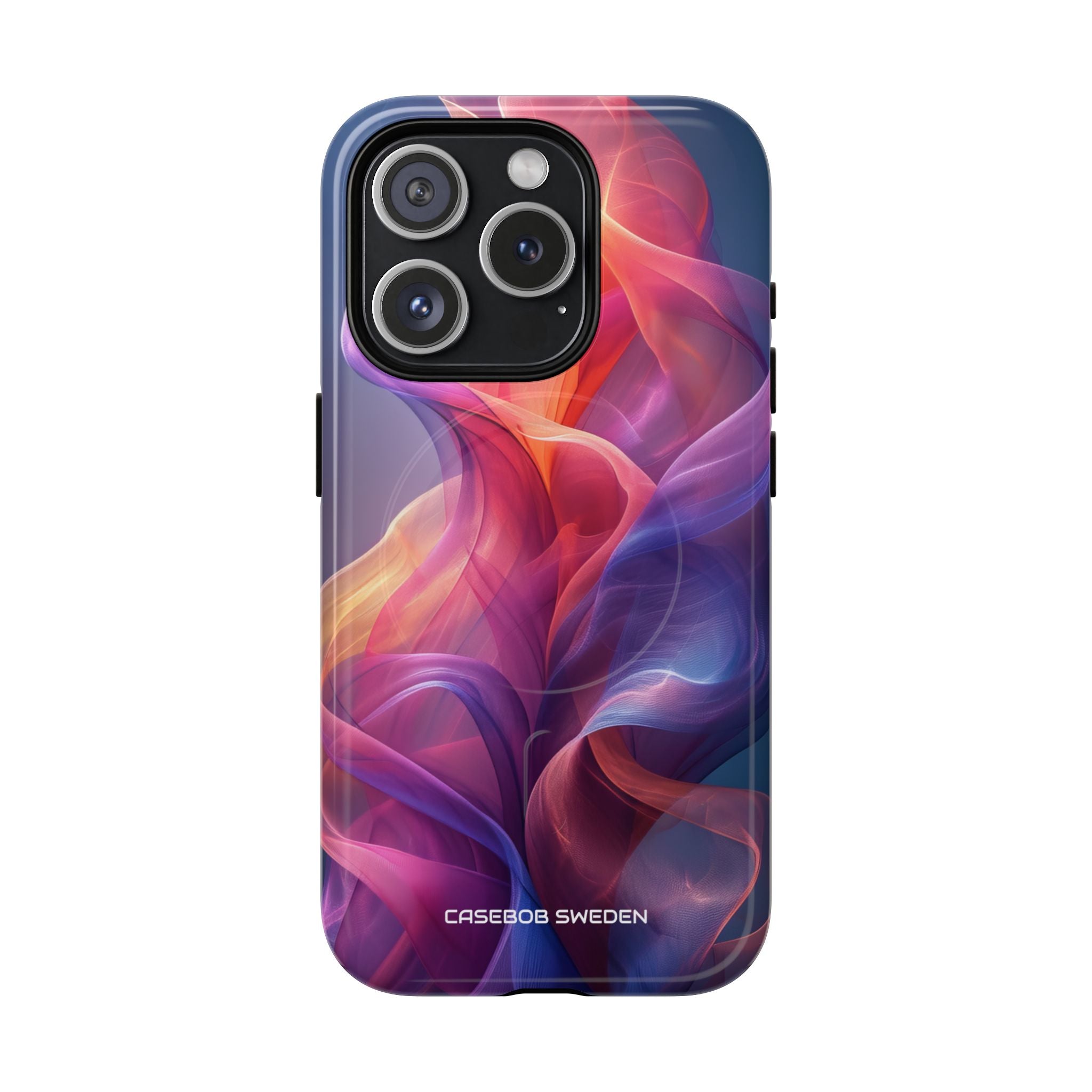 Violet Orange Flow - Tough + MagSafe® iPhone 15 Phone Case