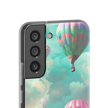 Pastel Balloon Adventure - Flexi Samsung S22 Phone Case