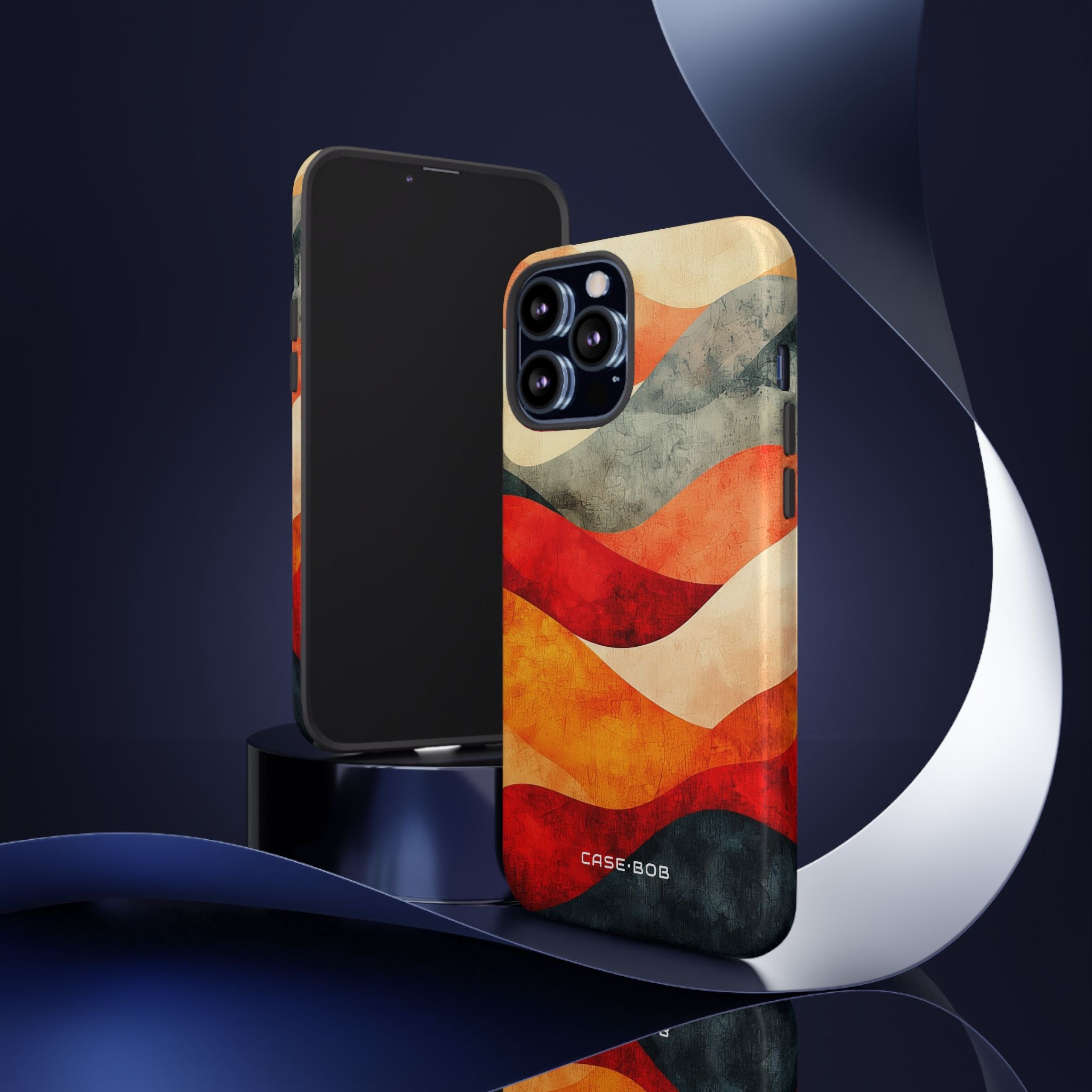 Cracked Wave Sunset iPhone 13 Pro Max Case - Tough