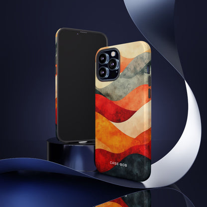 Cracked Wave Sunset iPhone 13 Pro Max Case - Tough