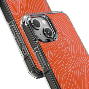 Pantone Tangerine Design | Handyhülle für iPhone (Clear Impact Case – magnetisch)