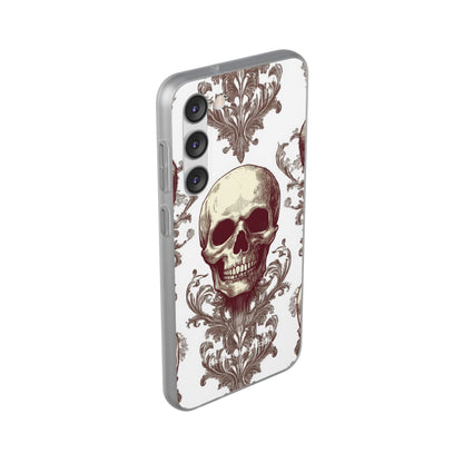 Gothic Skulls and Ornate Foliage Samsung S23 - Flexi Phone Case