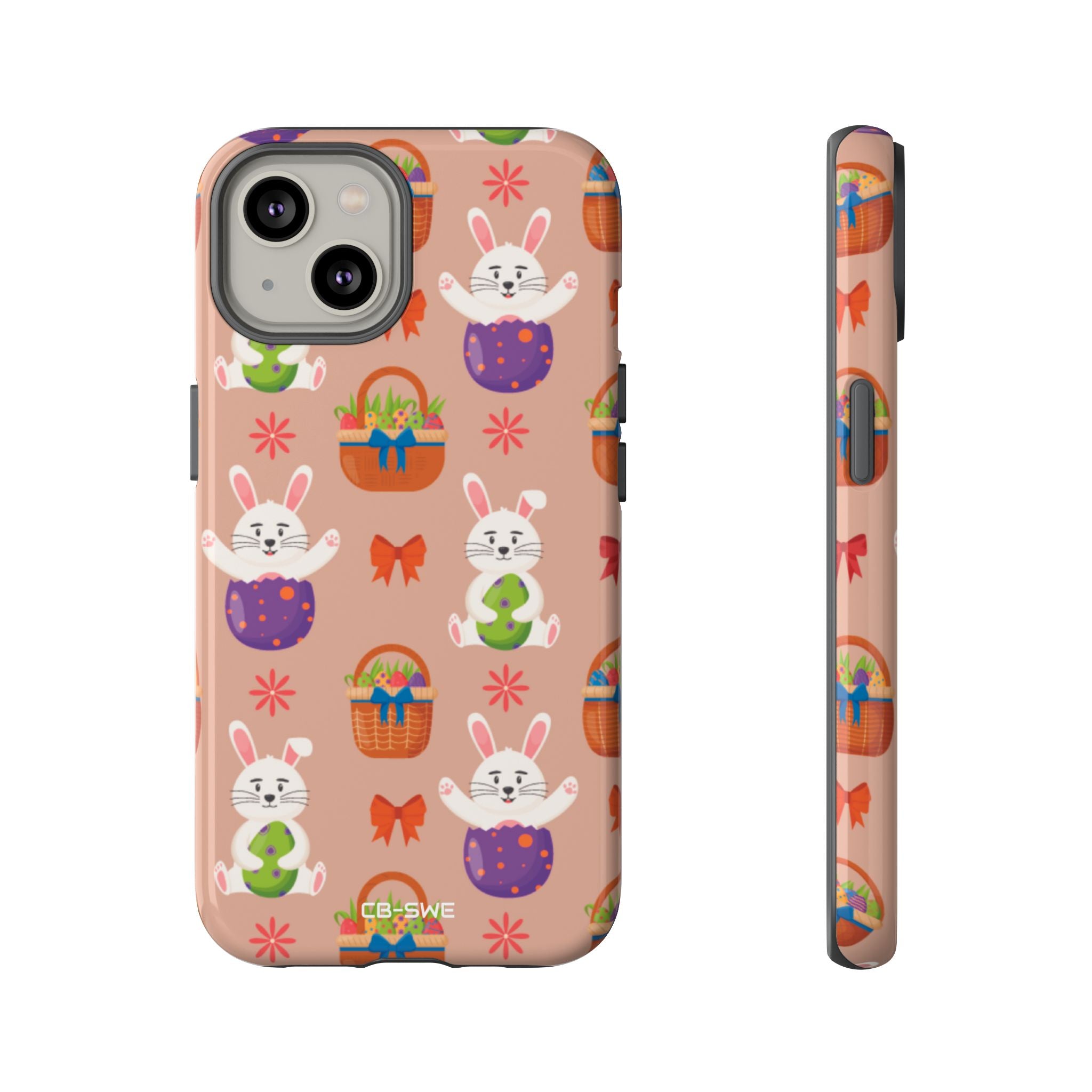 Bunnies Hold Eggs - iPhone Case