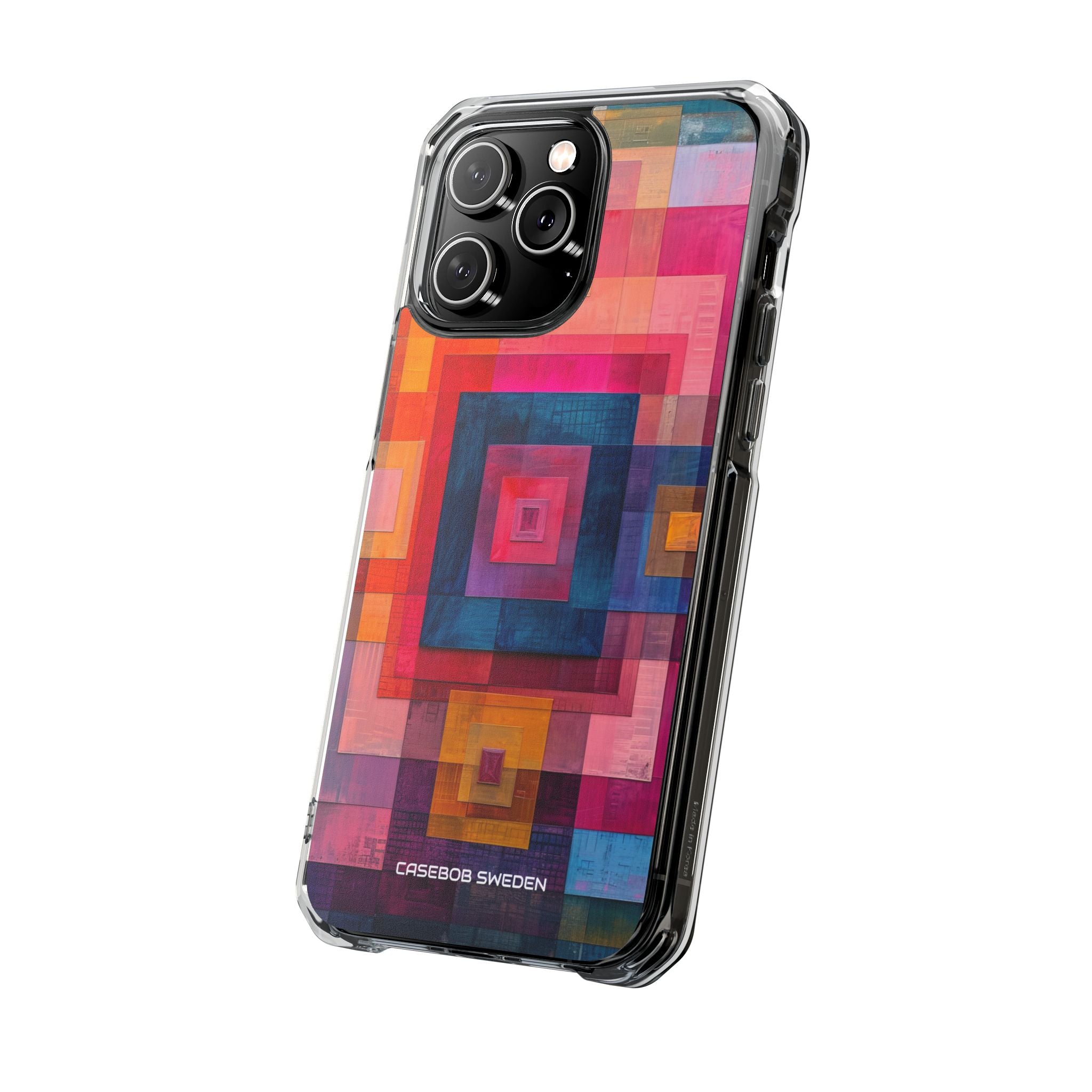 Vibrant Geometry - Clear Impact iPhone 14 Phone Case