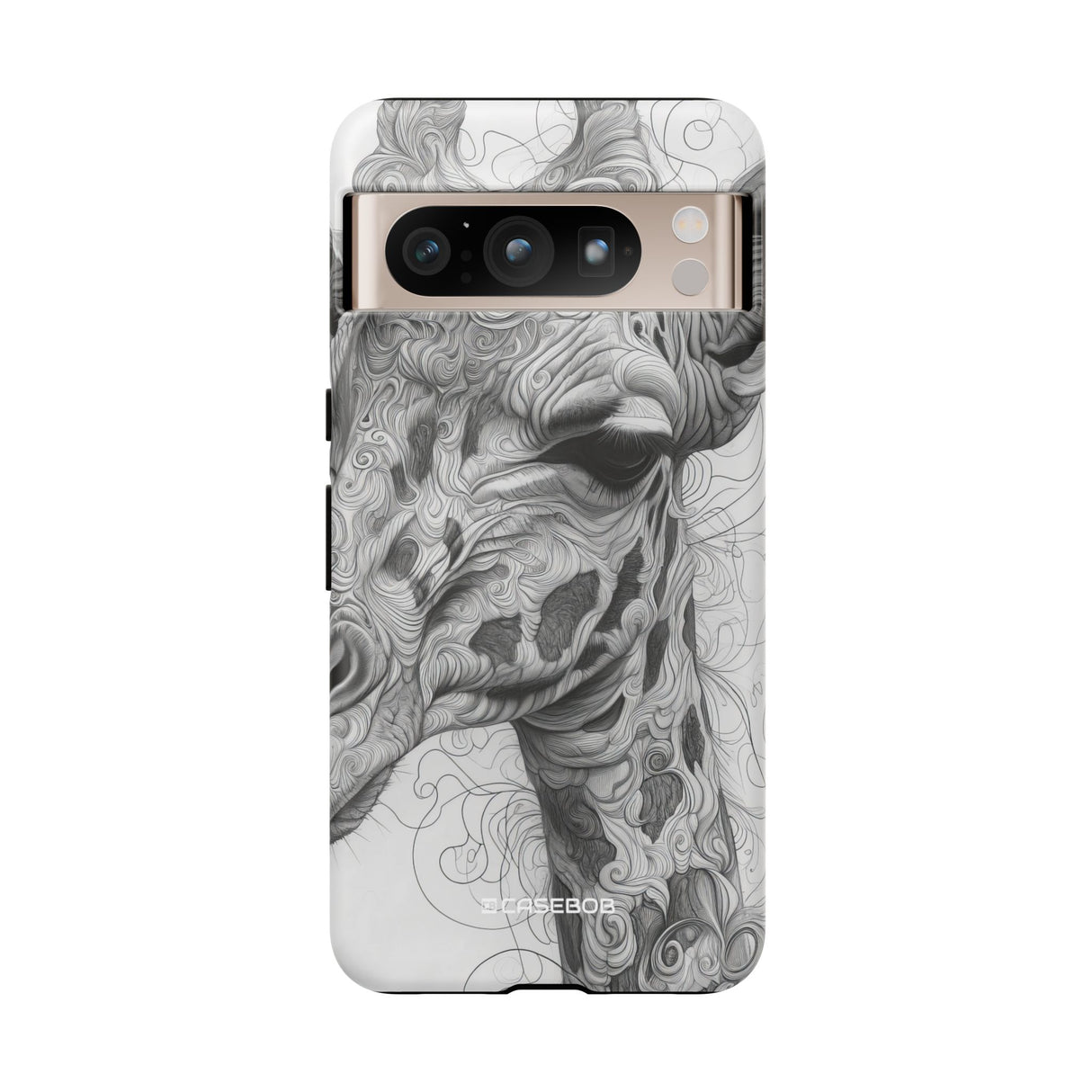 Monochrome Giraffe: Intricate Elegance - for Google Pixel 8