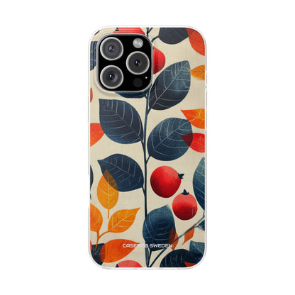 Autumn Nature Pattern - Flexi iPhone 16 Phone Case