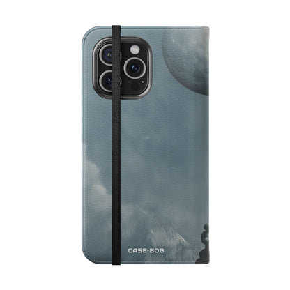 Kuuilmapallo Sininen - iPhone 15 Pro Max -lompakkokotelo