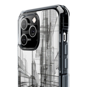 Architectural Maze - Phone Case for iPhone (Clear Impact - Magnetic)