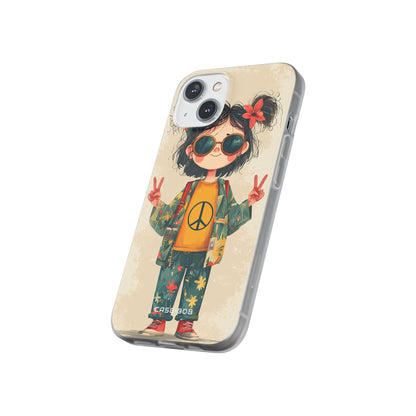 Peace Pigtails iPhone 14 Case - Soft