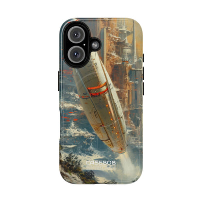 Futuristic Forest Voyage iPhone 16 - Tough+