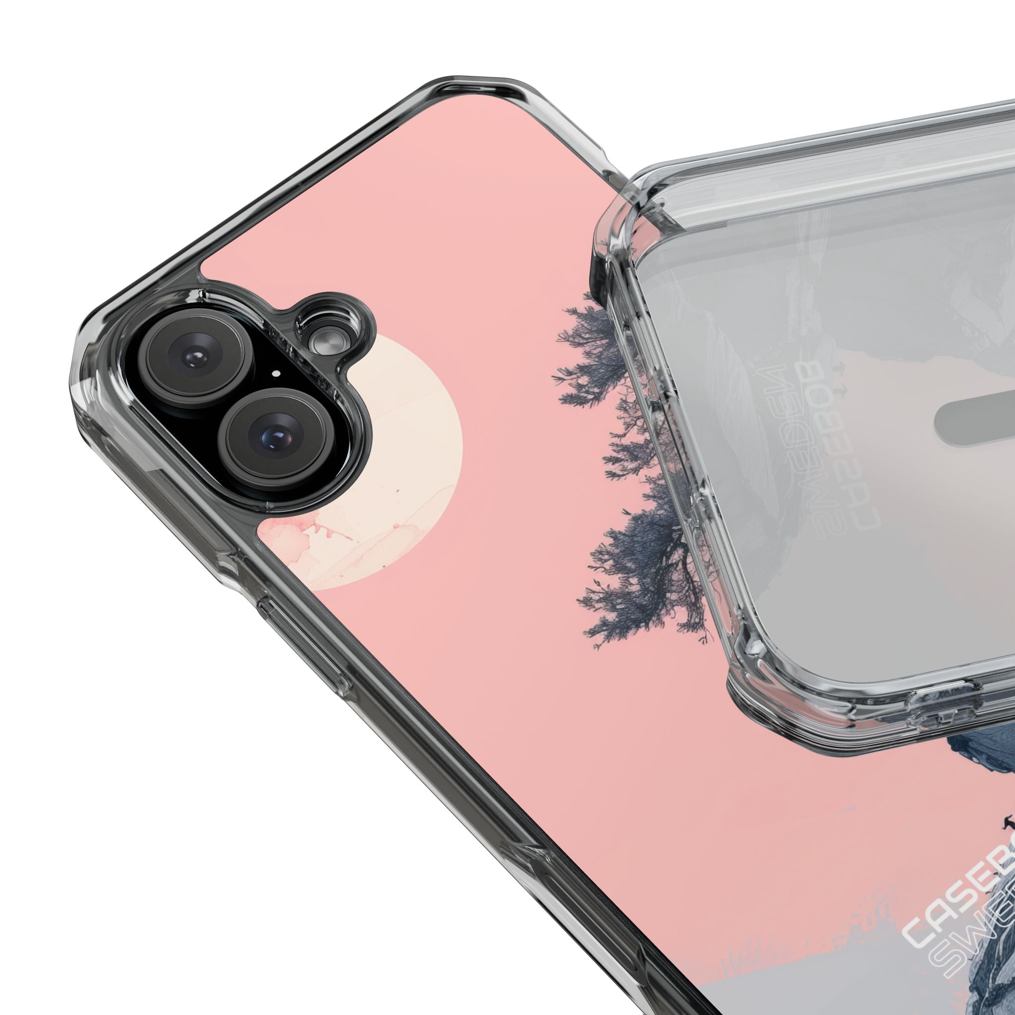 Pink Cliff Solitude iPhone 16 - Impact Clear+