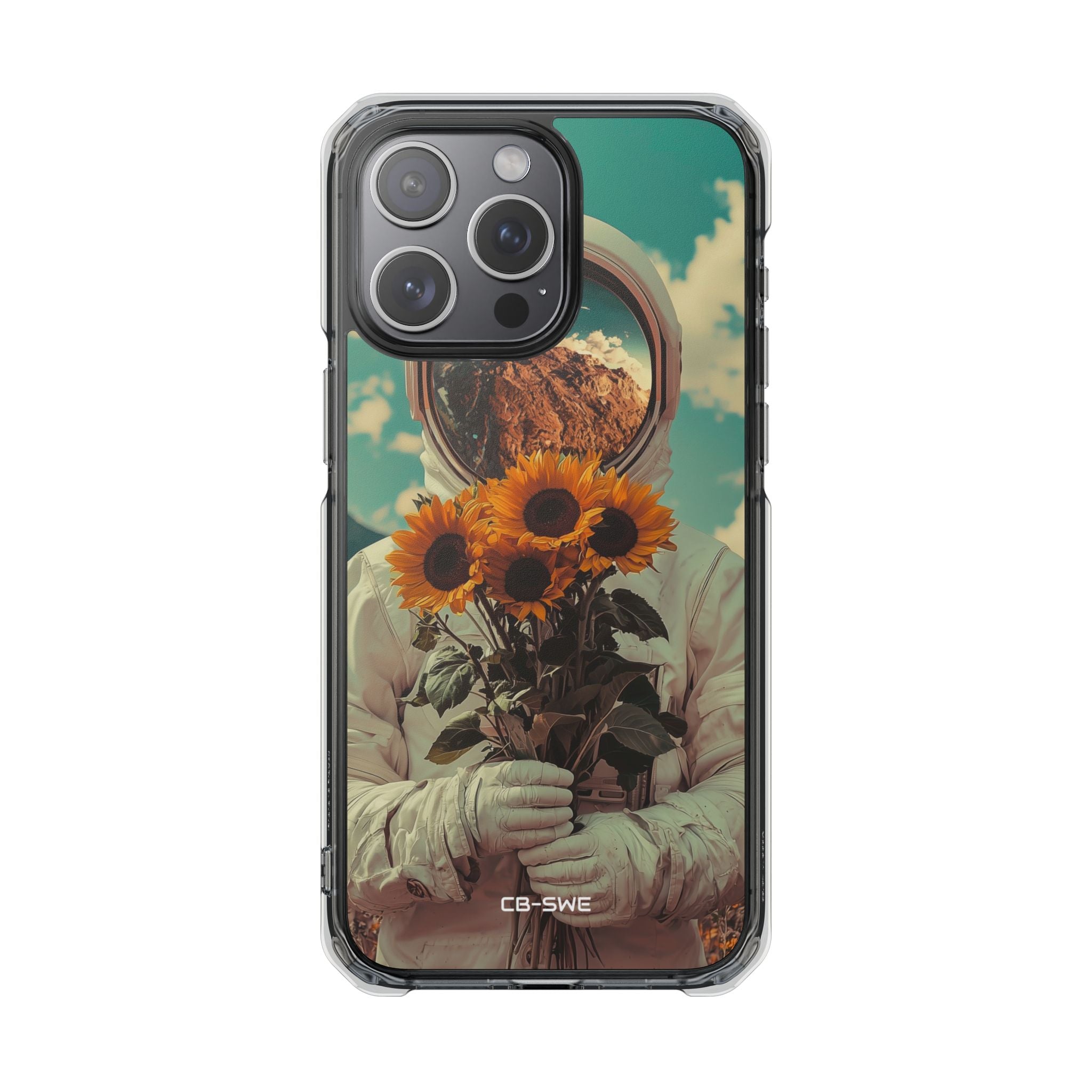 Sunflower Spacesuit Shine iPhone Case - Impact