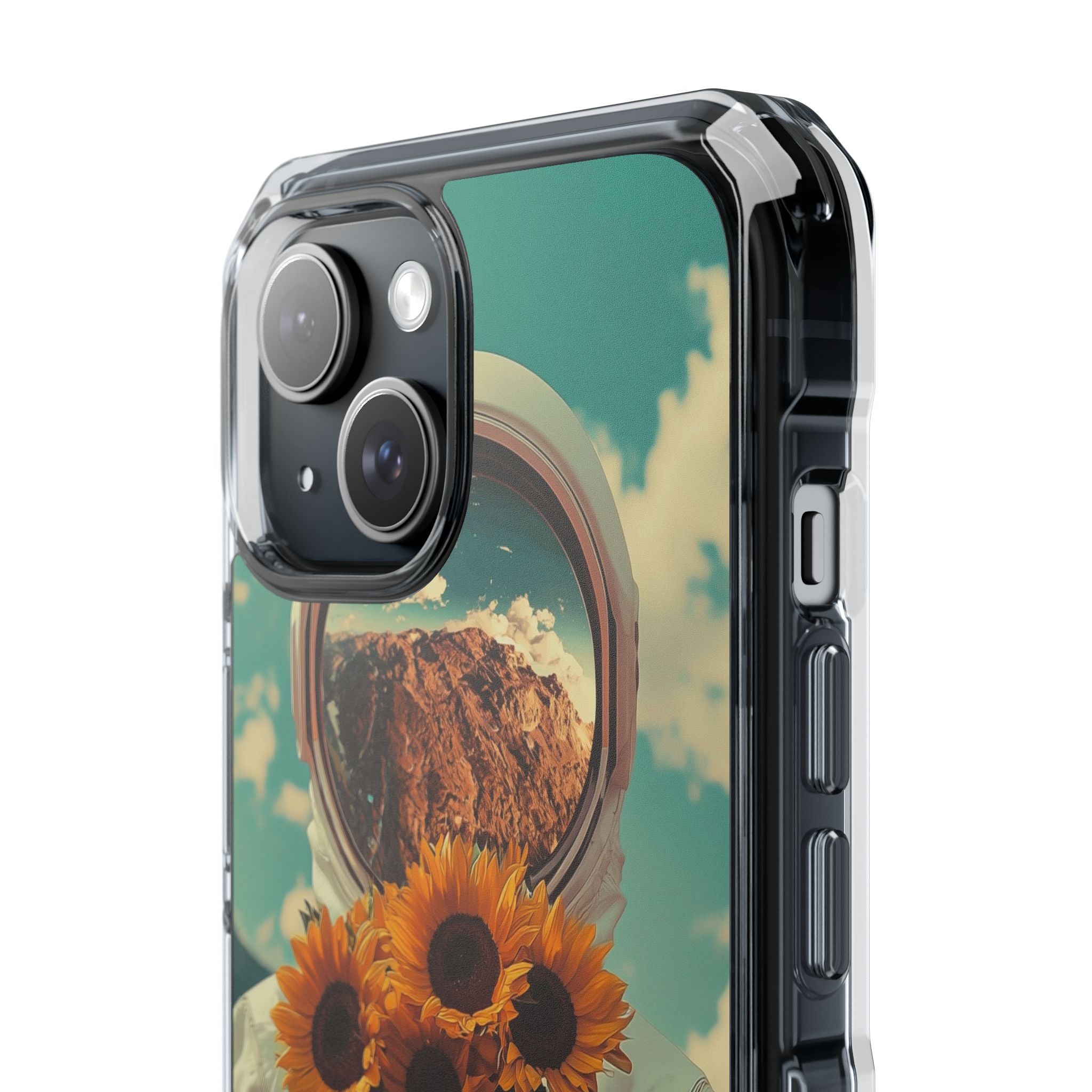 Sunflower Spacesuit Shine iPhone Case - Impact
