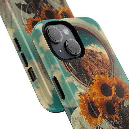 Sunflower Astronaut iPhone 15 Case - Tough+