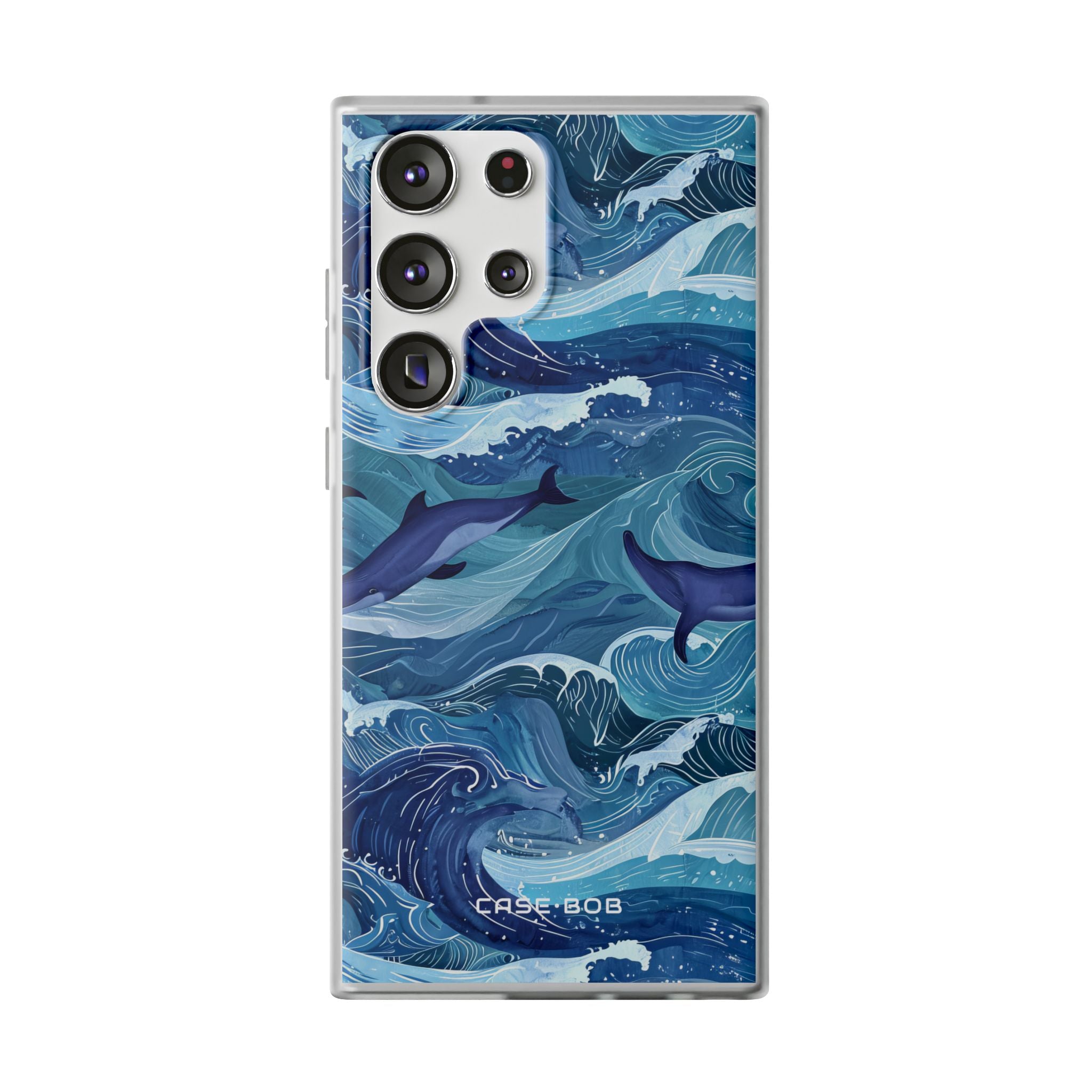 Dolphin Waves Samsung S23 Ultra Case - Soft
