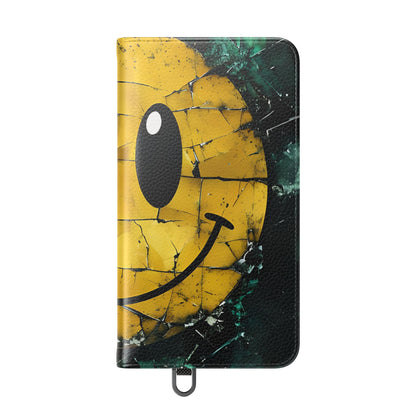 Cracked Smiley - Samsung S24 Case - Lompakko