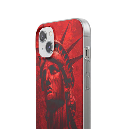 Red Liberty Revolution | Flexible Phone Case for iPhone