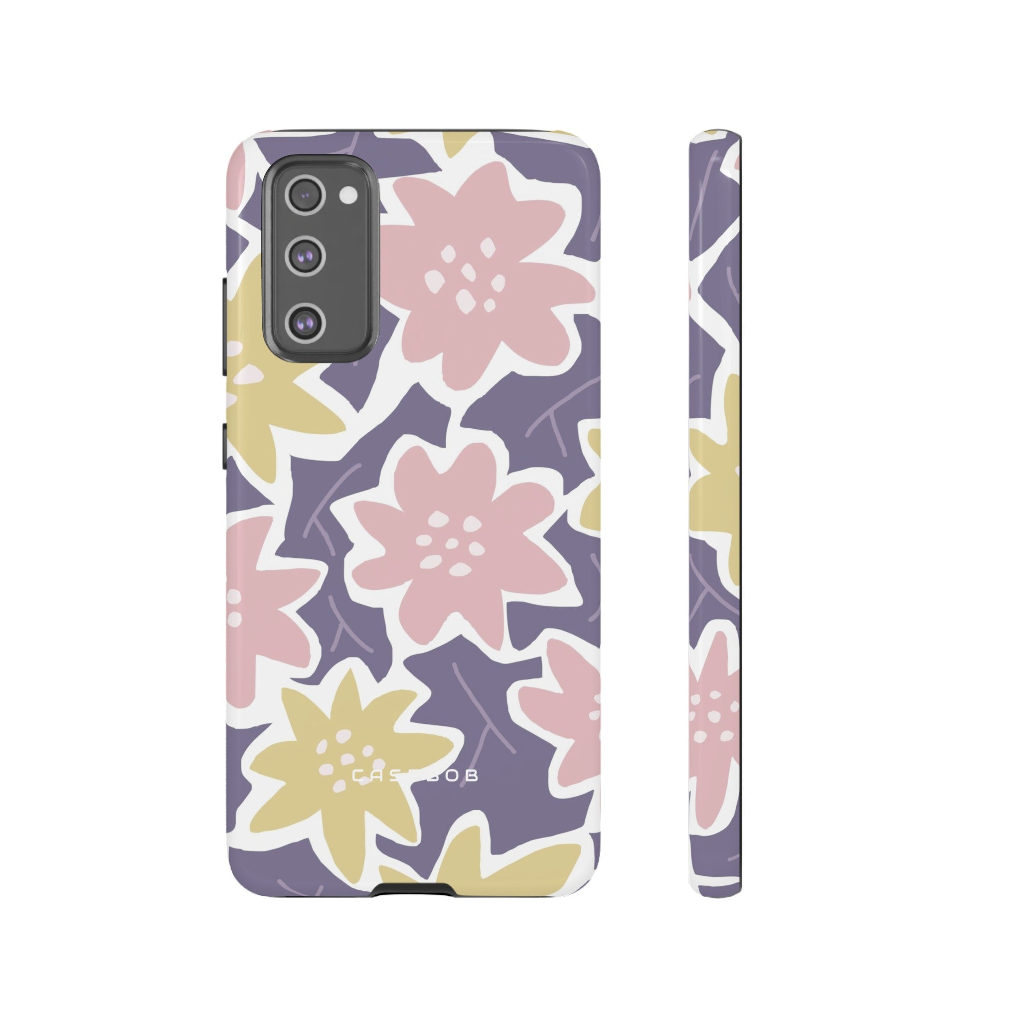 Purple Happy Flower - Protective Phone Case